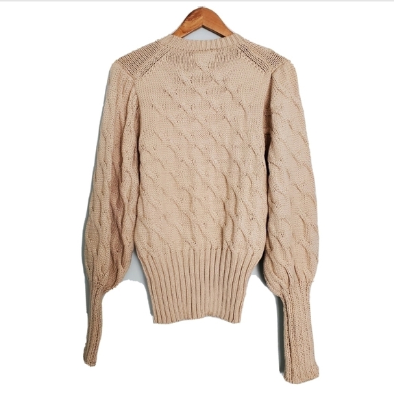 NEW 4si3enna Drea Oat Cable Knit Sweater - Picture 3 of 5